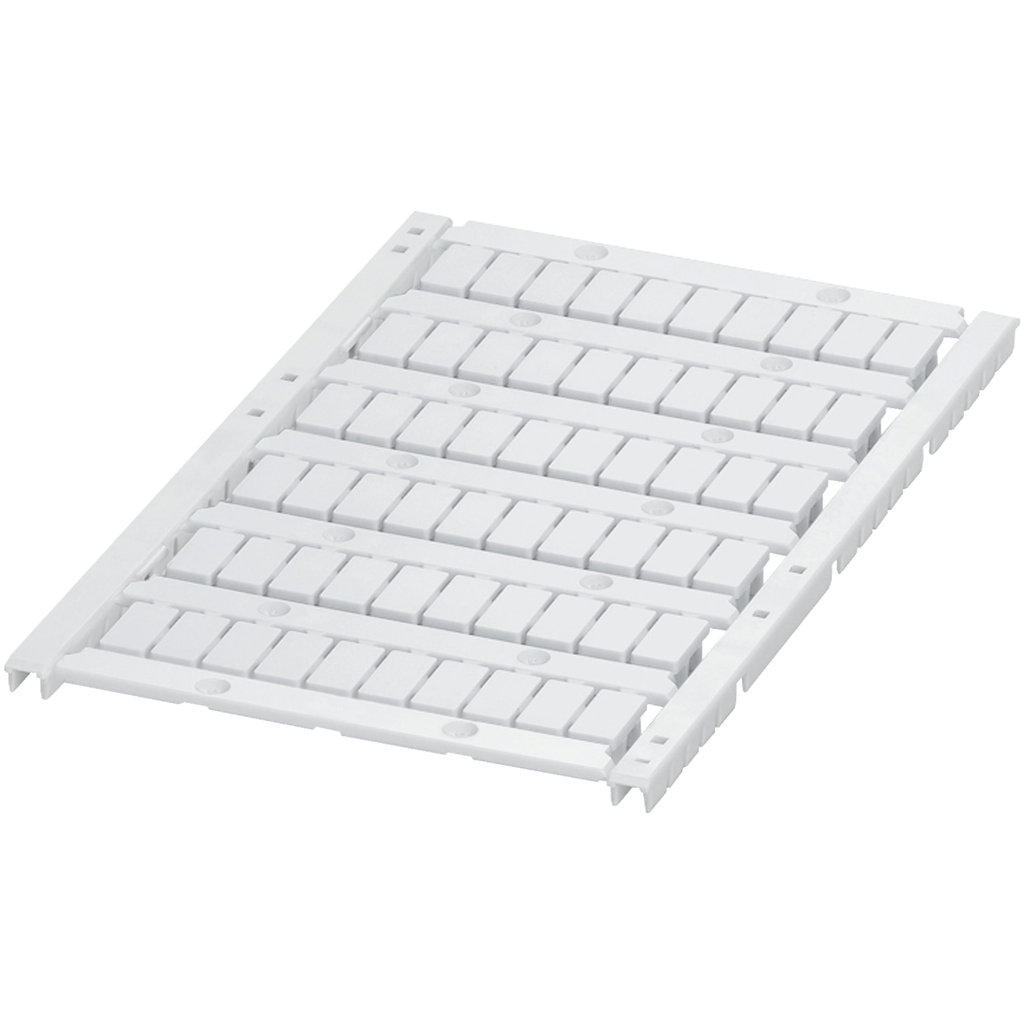 NSYTRABPV6 – Terminal Blocks, Linergy, marking card, 6 strips of ten blank markers, for 6.2mm blocks, white