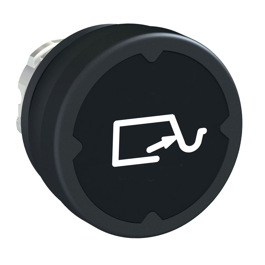ZB4BC28014 – Head for push button, Harmony XB4, push button harsh environment, black, with marking type H014