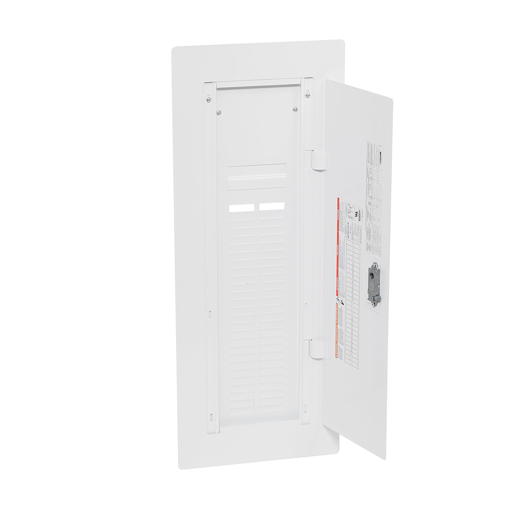 QOCMF54UCW – Replacement cover, QO, for 54 space load center, mono flat, combination flush and surface, white