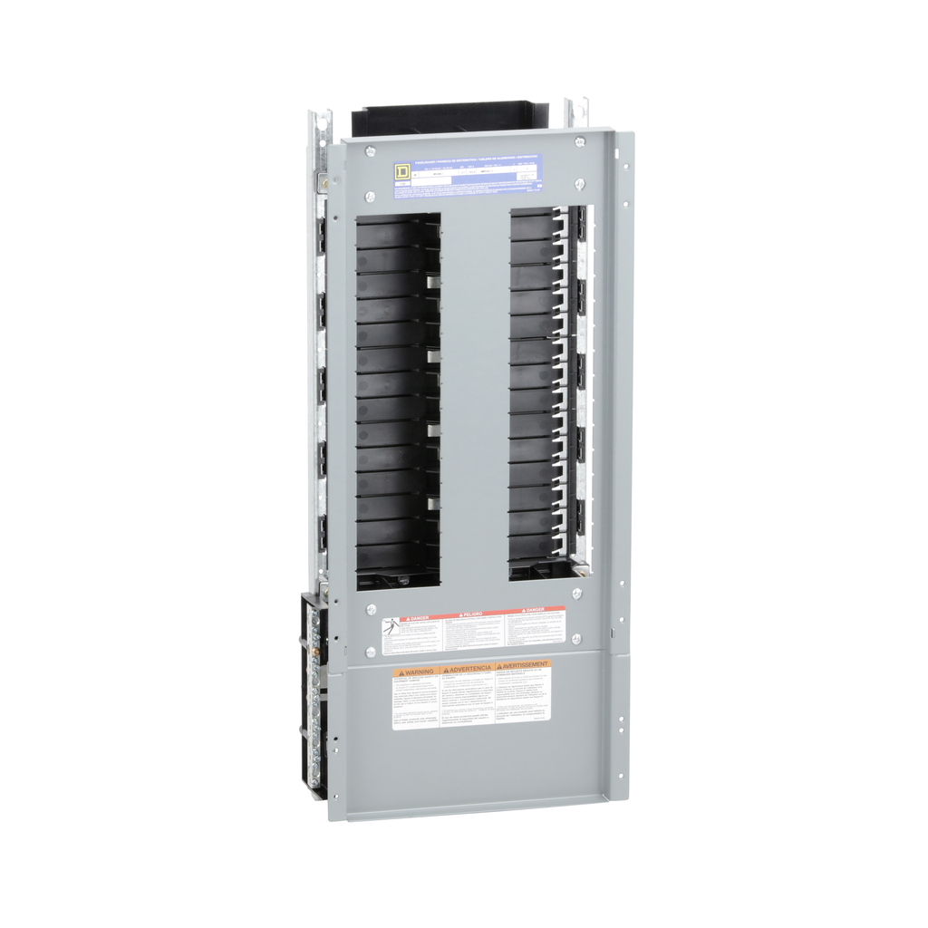 NF430L1 – Panelboard interior, NF, main lugs, 125A, Al bus, 30 pole spaces, 3 phase, 4 wire, 600Y/347VAC max