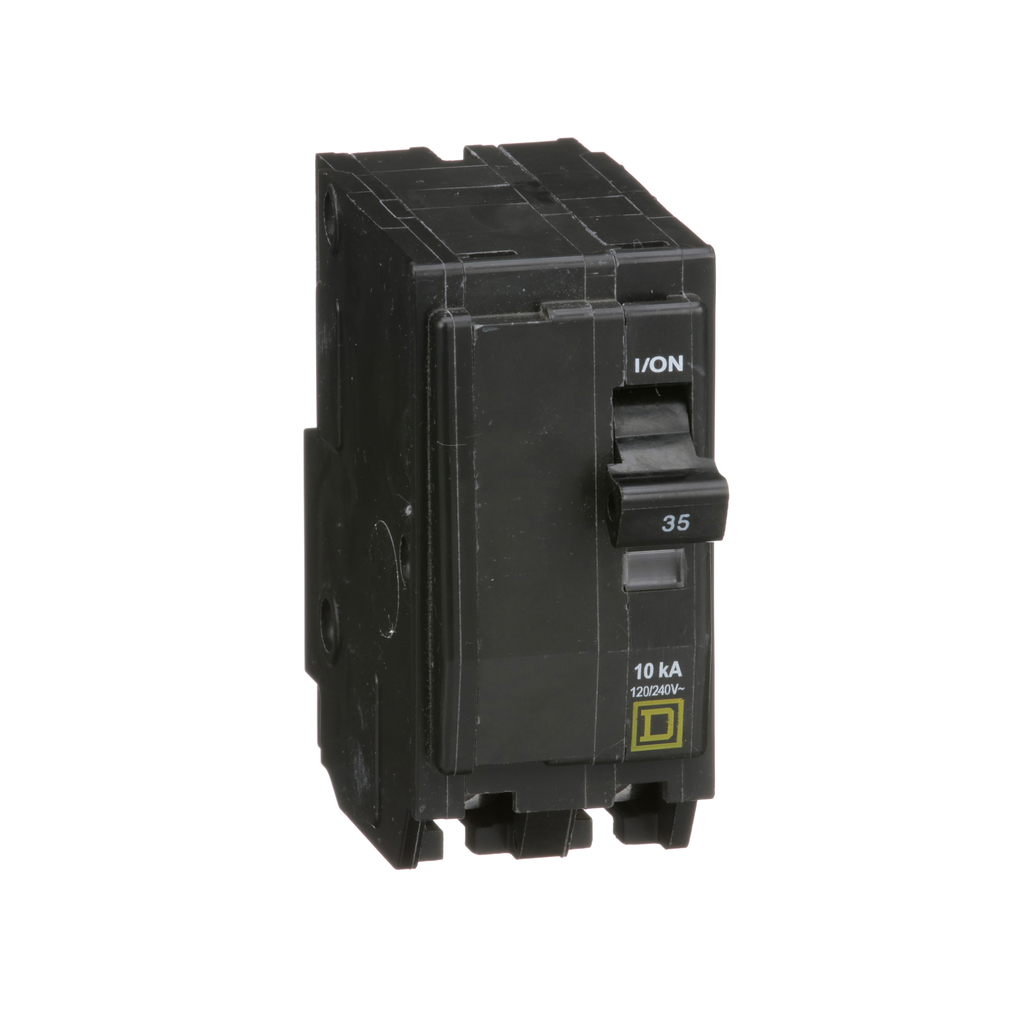 QO235 – Mini circuit breaker, QO, 35A, 2 pole, 120/240VAC, 10kA, plug in