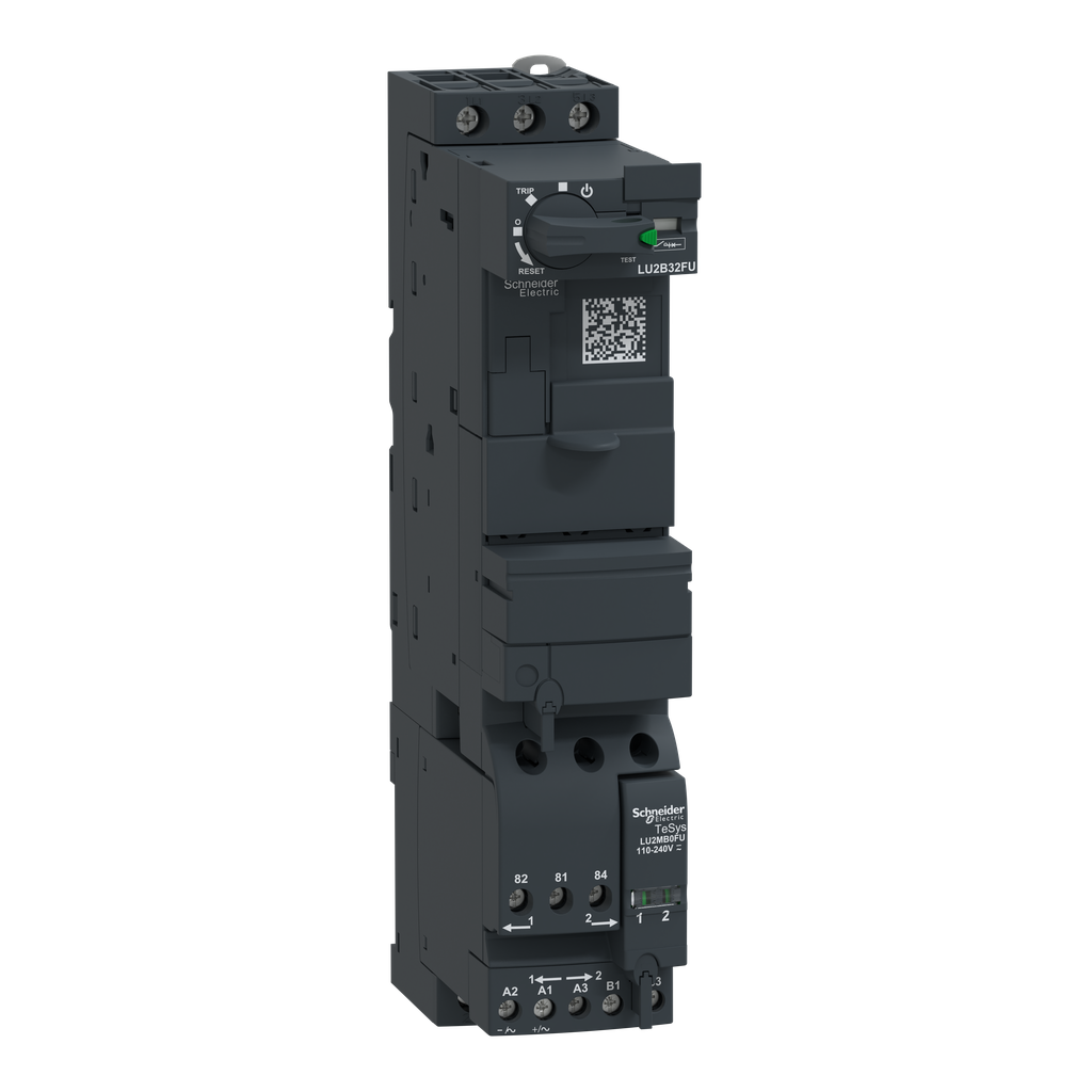 LU2B32FU – Reversing power base, TeSys Ultra, 3P, 32A/690V, coil 110-240VAC/DC