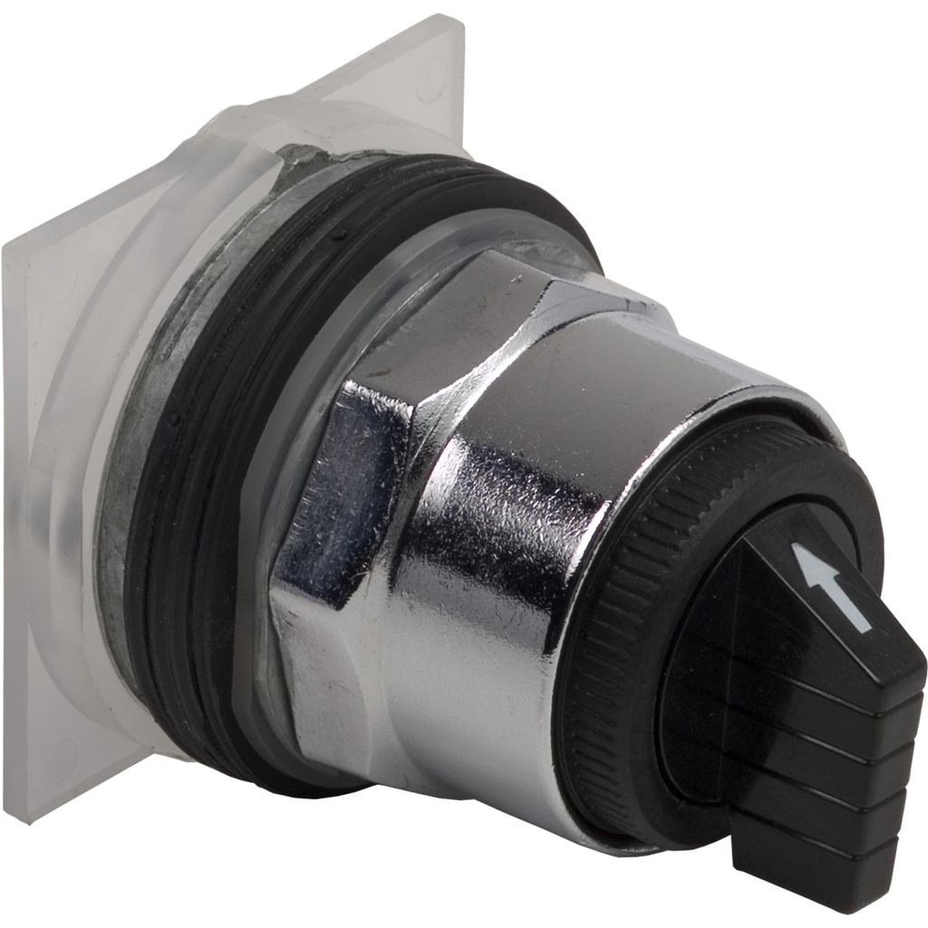 Product image for Square D 9001KS59B 30 mm 3-Position Momentary/Maintained/Momentary Knob Non-Illuminated Selector Switch Operator