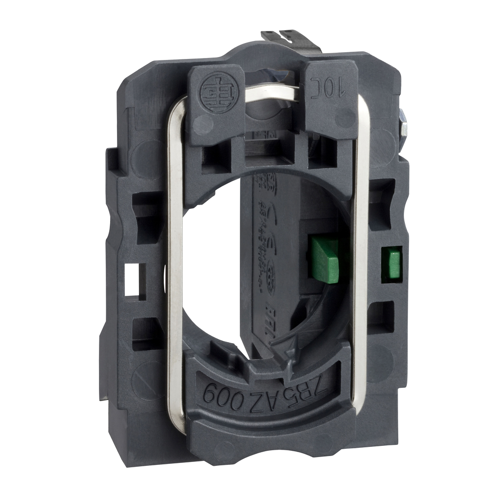 ZB5AZ1013 – Harmony complete body/contact, body for push buttons or selector switches, XB6, single contact block with body/fixing collar 1 NO faston connector