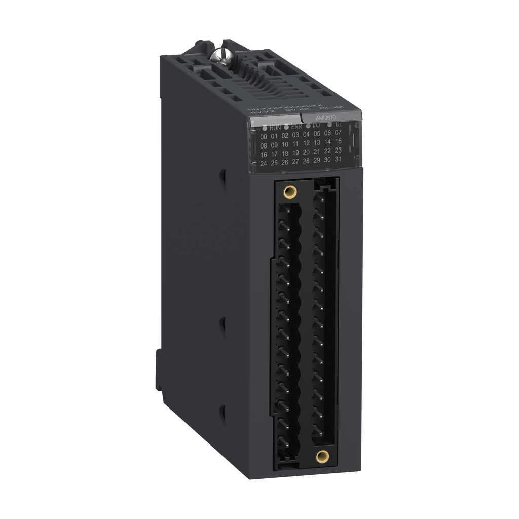 BMXAMI0810 – analog isolated high level input module, Modicon X80, 8 inputs, 0 to 20mA, 4 to 20mA, 10V positive or negative