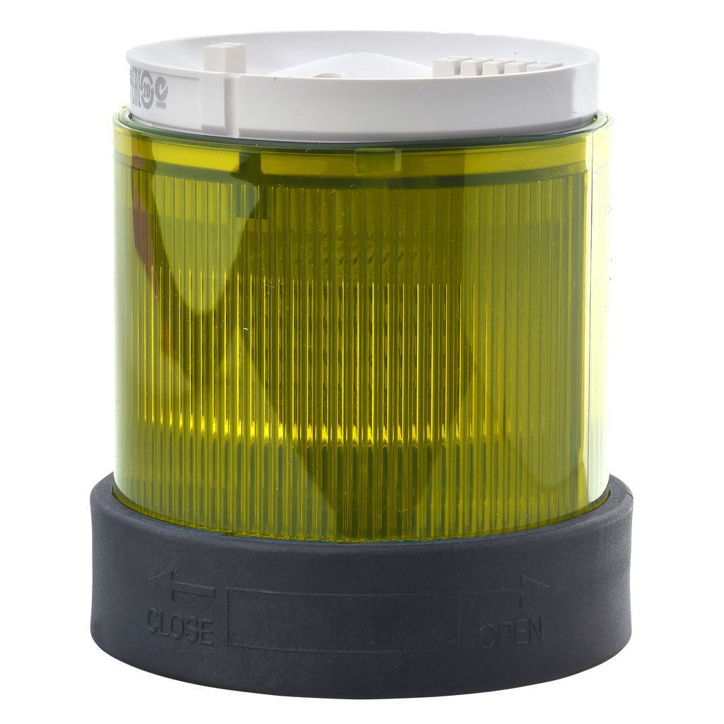 XVBC38 – Indicator bank, Harmony XVB, illuminated unit, plastic, yellow, 70mm, steady, bulb or LED not included, 250V