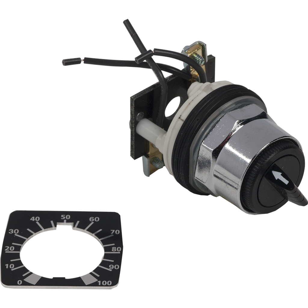 Product image for Square D 9001K20 300 VAC 2 W NEMA 4/13 Single Potentiometer Operator