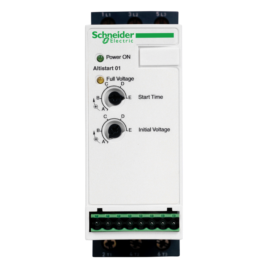 ATS01N112FT – soft starter for asynchronous motor, Altistart 01, ATS01, 12A, 110 to 480V, 1.5 to 5.5kW