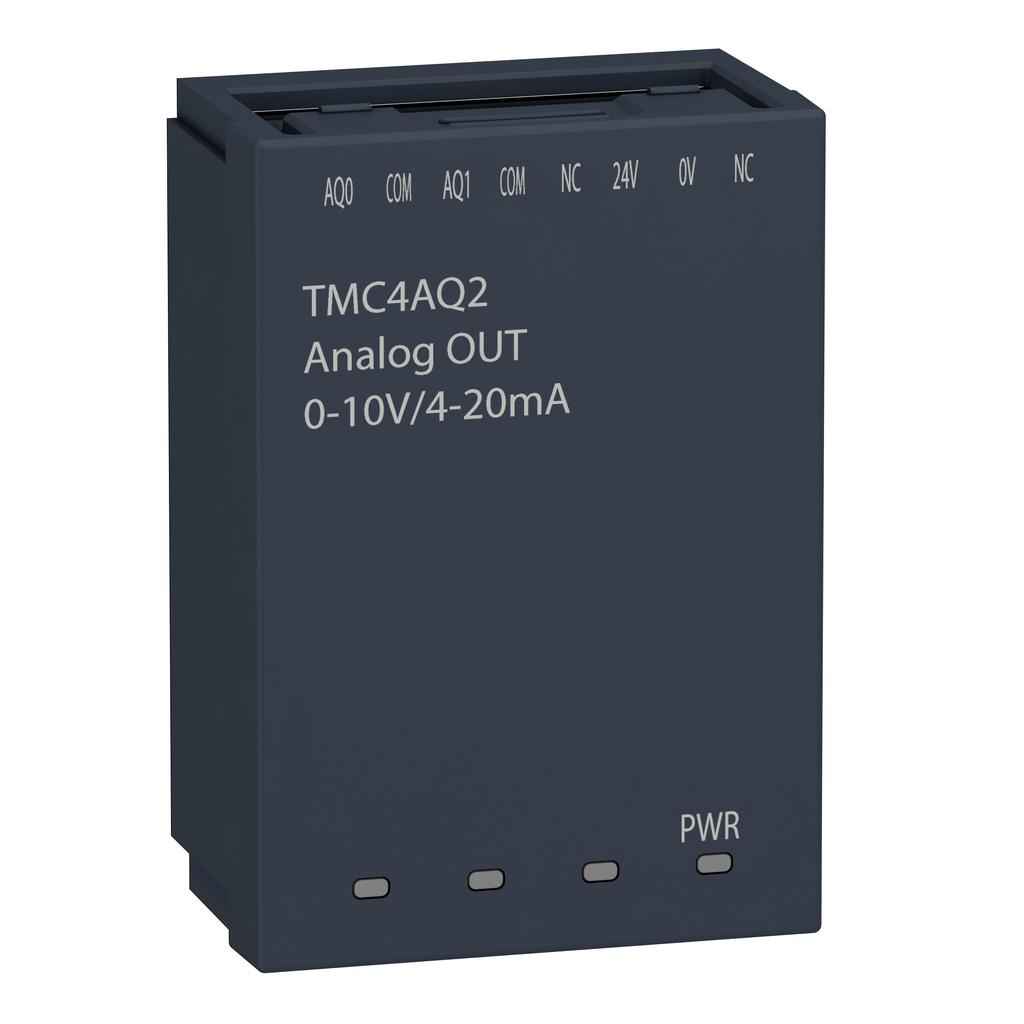 TMC4AQ2 – analogue output cartridge, Modicon M241, 2 analog outputs