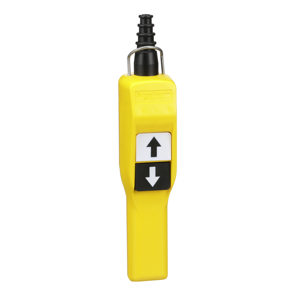 XACA201 – Harmony, pendant station, pistol grip, yellow, 2 push buttons