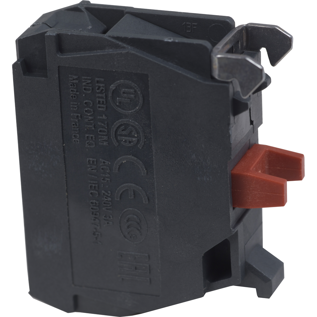 ZBE102TQ – Contact block, Harmony XB4, Harmony XB5, single contact, standard contact, screw clamp terminals, 1NC