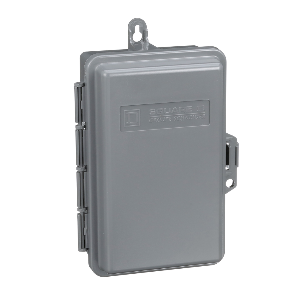 QOE250GFINM – Enclosed circuit breaker, QO, 2 pole, 1 phase, 50A, NEMA3R, ground fault protection, nonmetalic, spa