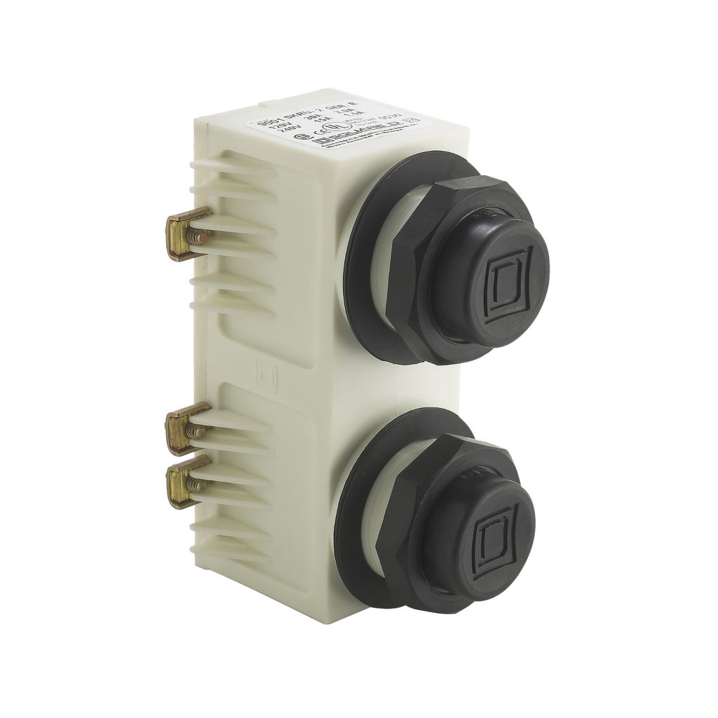 Product image for Square D 9001SKRU2 30 mm 600 VAC 10 Amp 2-Speed NEMA 1/2/4/4X/13 Momentary Push Button Unit