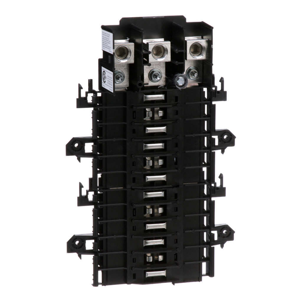QON324L200 – Load center interior, QO, mounting base, 3 phase, 24 spaces, 200A main lugs, OEM