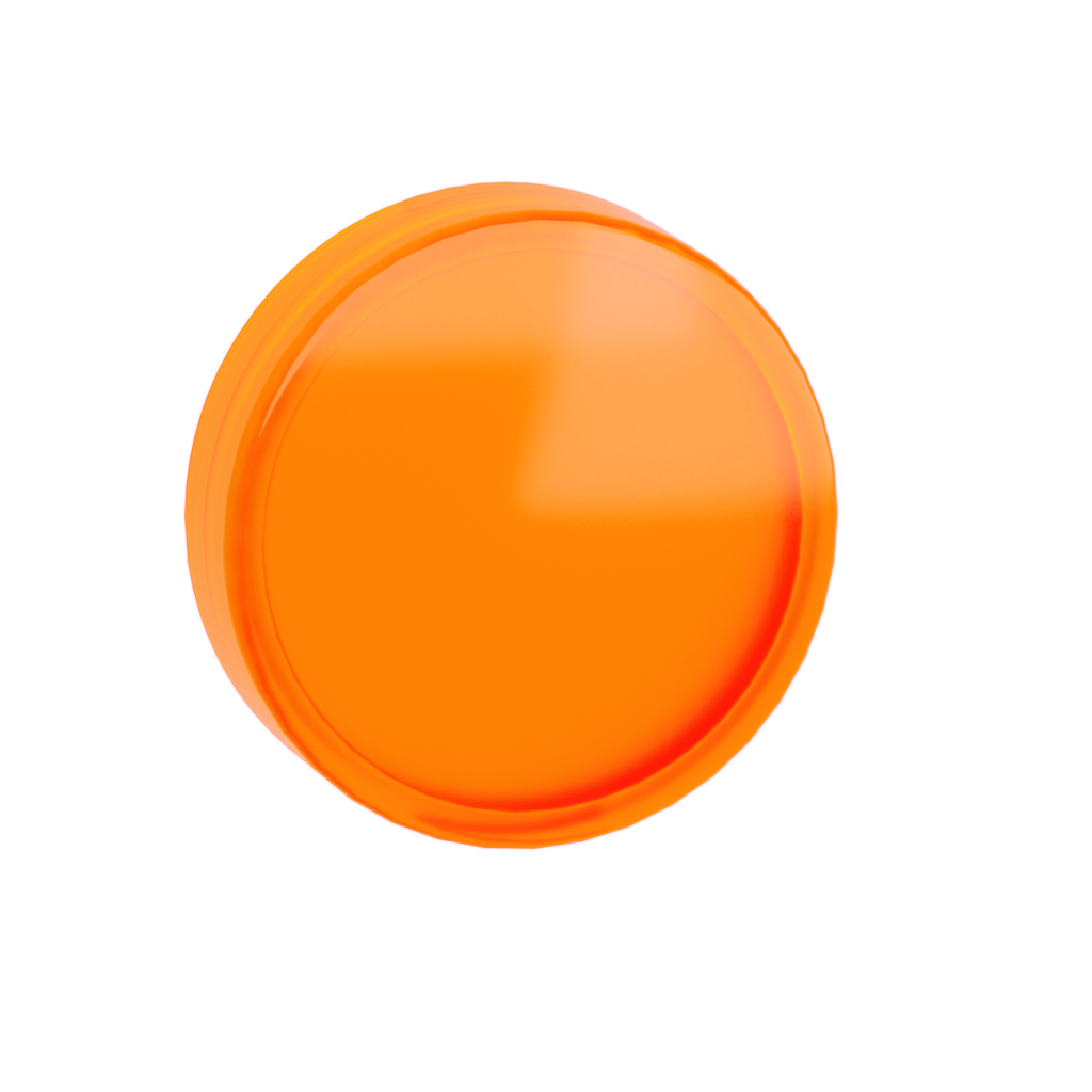 ZBV0153 – Head for pilot light, Harmony XB4, Harmony XB5, orange, 22mm, universal LED, plain lens, unmarked