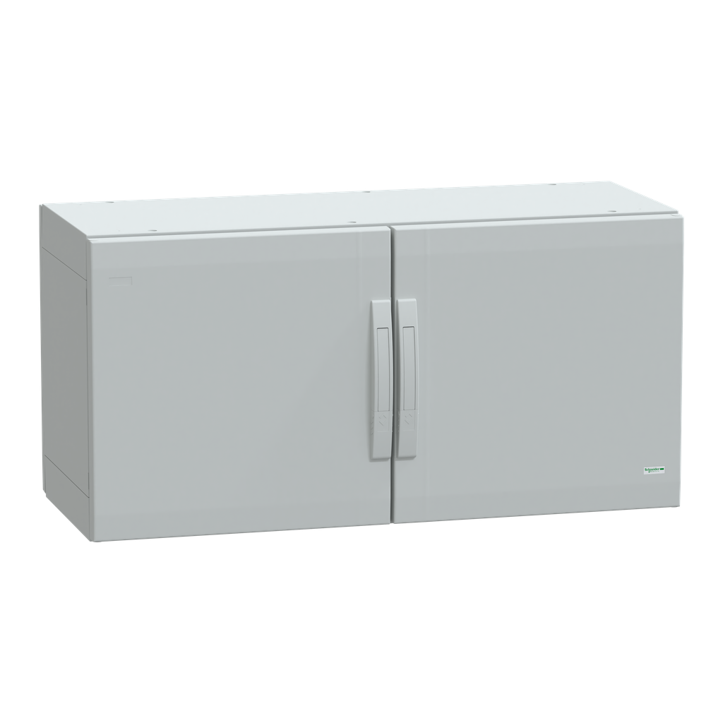 NSYPLA5104G – Floor standing polyester enclosure, Thalassa PLA, plain door, completely sealed, 500x1000x420mm, IP65, IK10