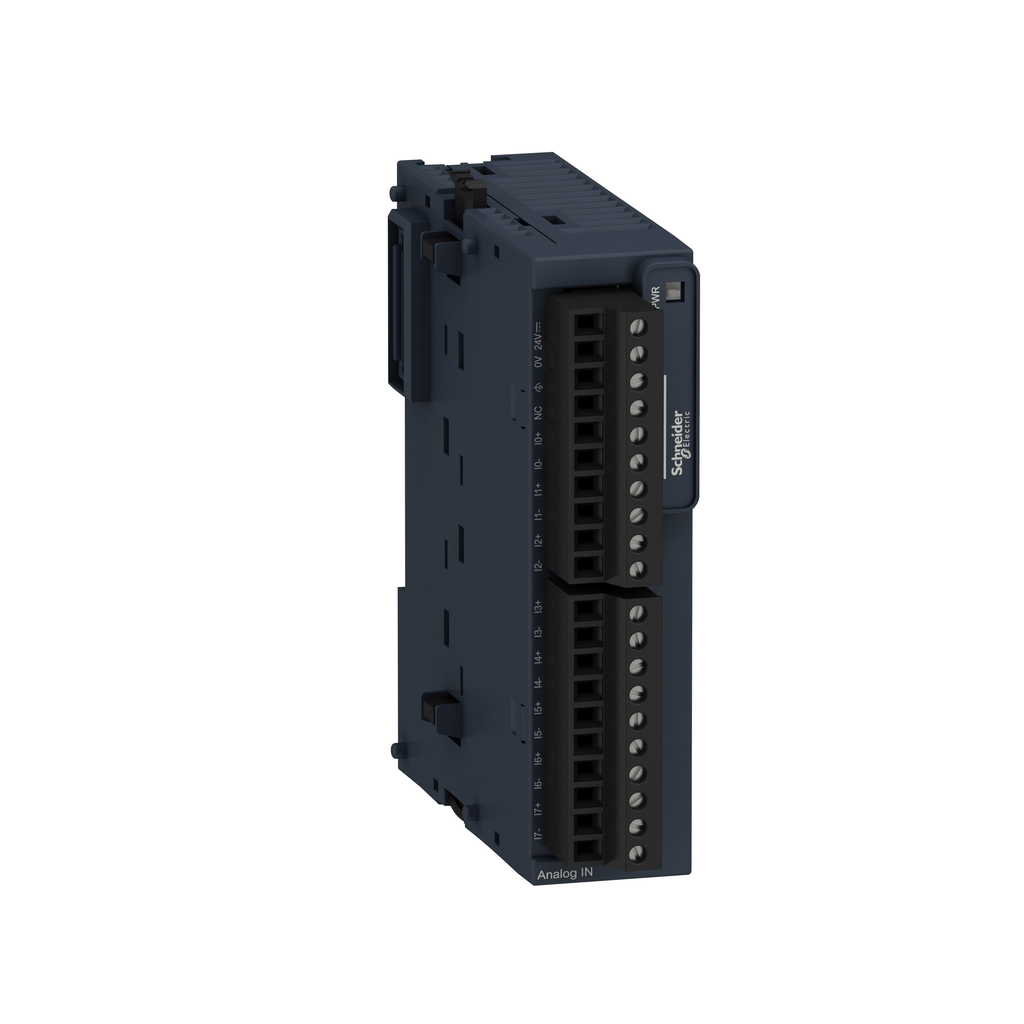 TM3TI8T – analog input module, Modicon TM3, 8 temperature inputs, screw, 24V DC