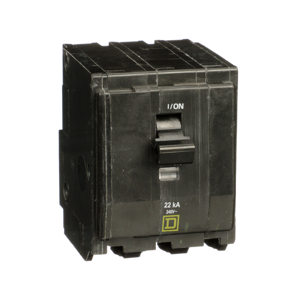 QO370VH – Mini circuit breaker, QO, 70A, 3 pole, 120/240VAC, 22kA, plug in