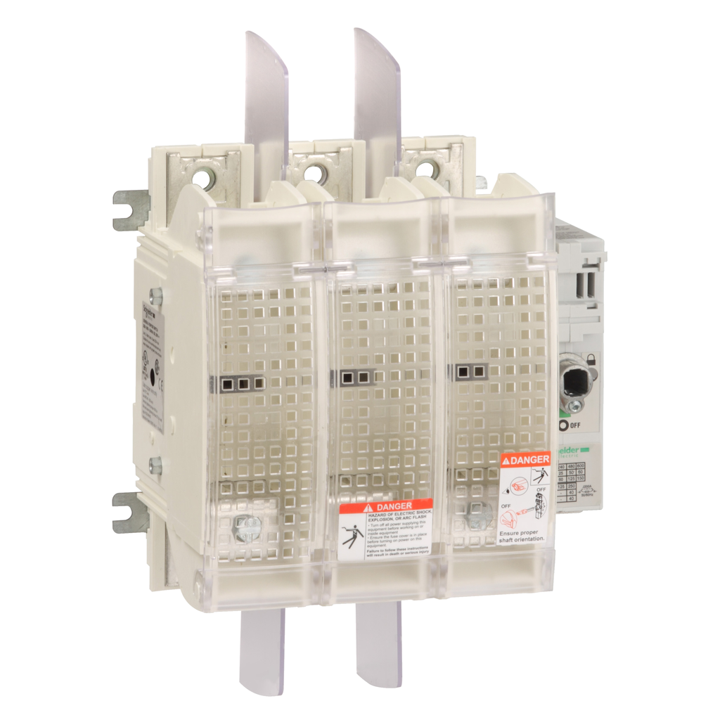 GS2MU3N – Switch disconnector fuse, TeSys GS, 3P, 200A, fuse type UL, size J