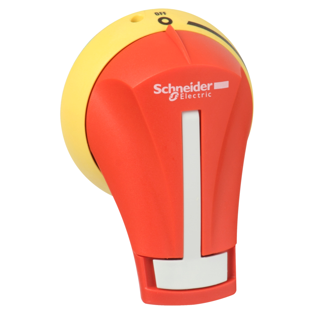 GS2AH120 – External rotary handle, TeSys GS, red handle, front mounting, 2 positions I-O, NEMA 3R, for GS 30A Compact UL