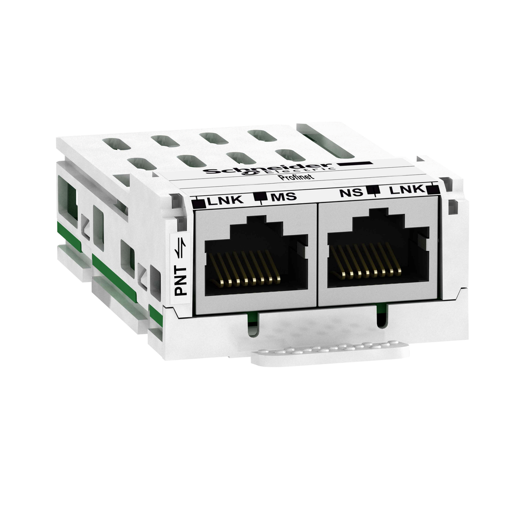 VW3A3627 – communication module Profinet, Altivar, 100Mbits, 2 x RJ45 connectors