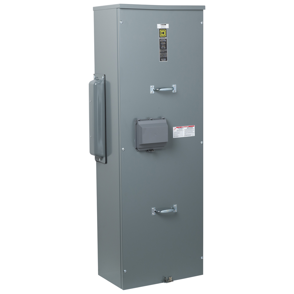 EZM1400CB200 – Main circuit breaker unit, EZ Meter-Pak, 200A, 120/240VAC, 1ph/3W, 400A bus, 65kA, OH/UG, Type 3R