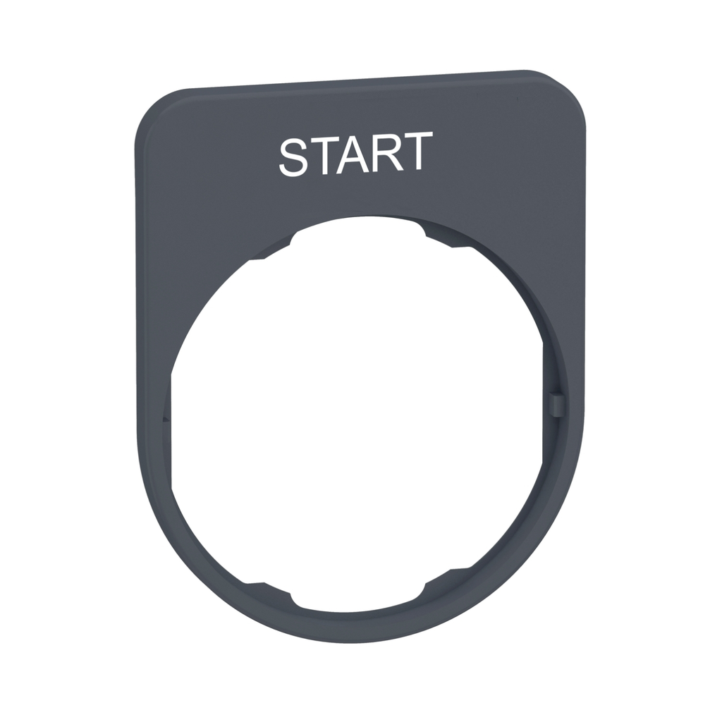 Mayer-DDS-legend plate with start marking for flush color plated grey-1