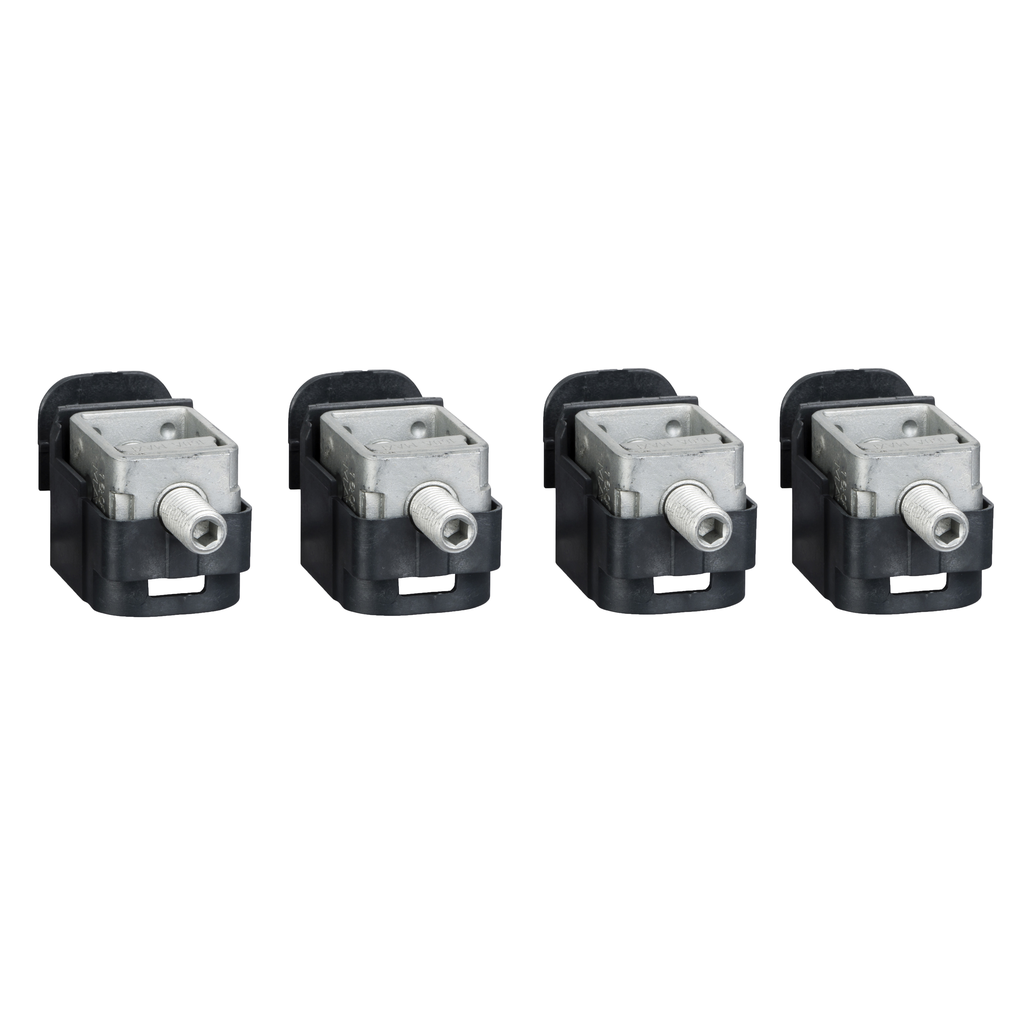 LV429243 – Steel bare cable connectors, ComPacT NSX, for 1 cable 1.5mm² to 95mm², 160A, set of 4 parts