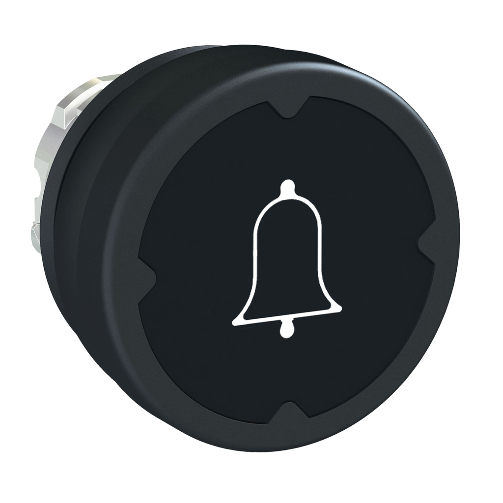 ZB4BC28001 – Head for push button, Harmony XB4, push button harsh environment, black, with marking type H001