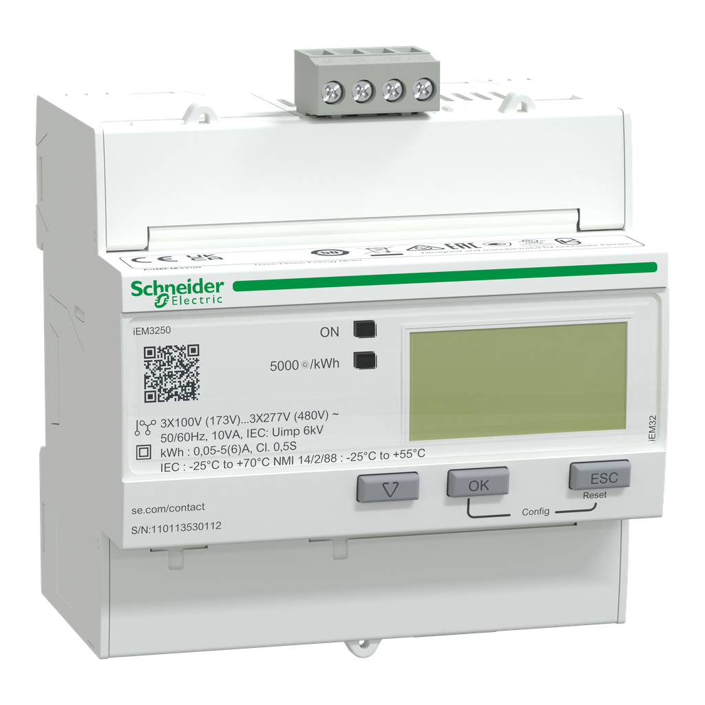 A9MEM3250 – iEM3250 energy meter – CT – Modbus