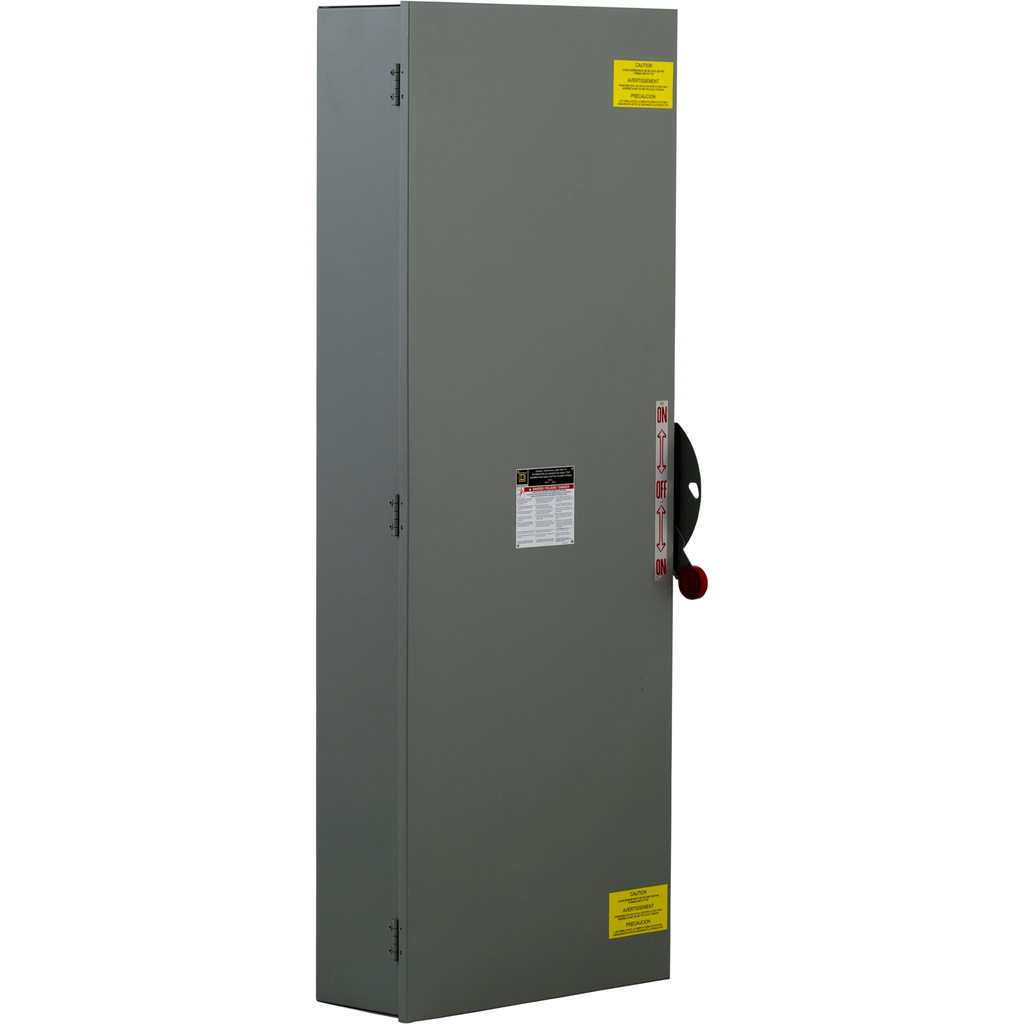 DTU466 – Safety switch, double throw, non fusible, 600A, 600V, 4 pole, 350hp, NEMA 1