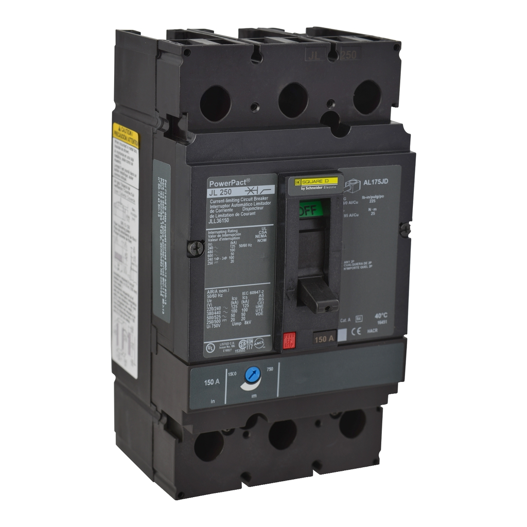 Product image for SQD JLL36150 Circuit breaker, Power