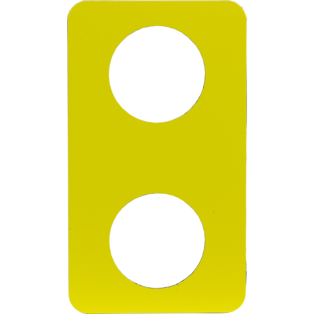 Mayer-DDS-Legend plate, Harmony 9001SK, 30mm, for control station, yellow, unmarked-1