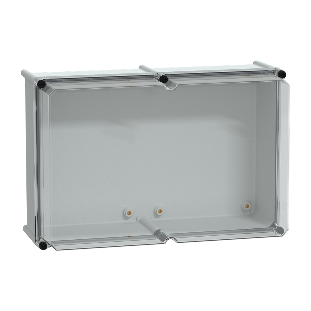 NSYPLS3654AG – PLS box, polyester rear, transparent PC cover IP66 36x54x23cm