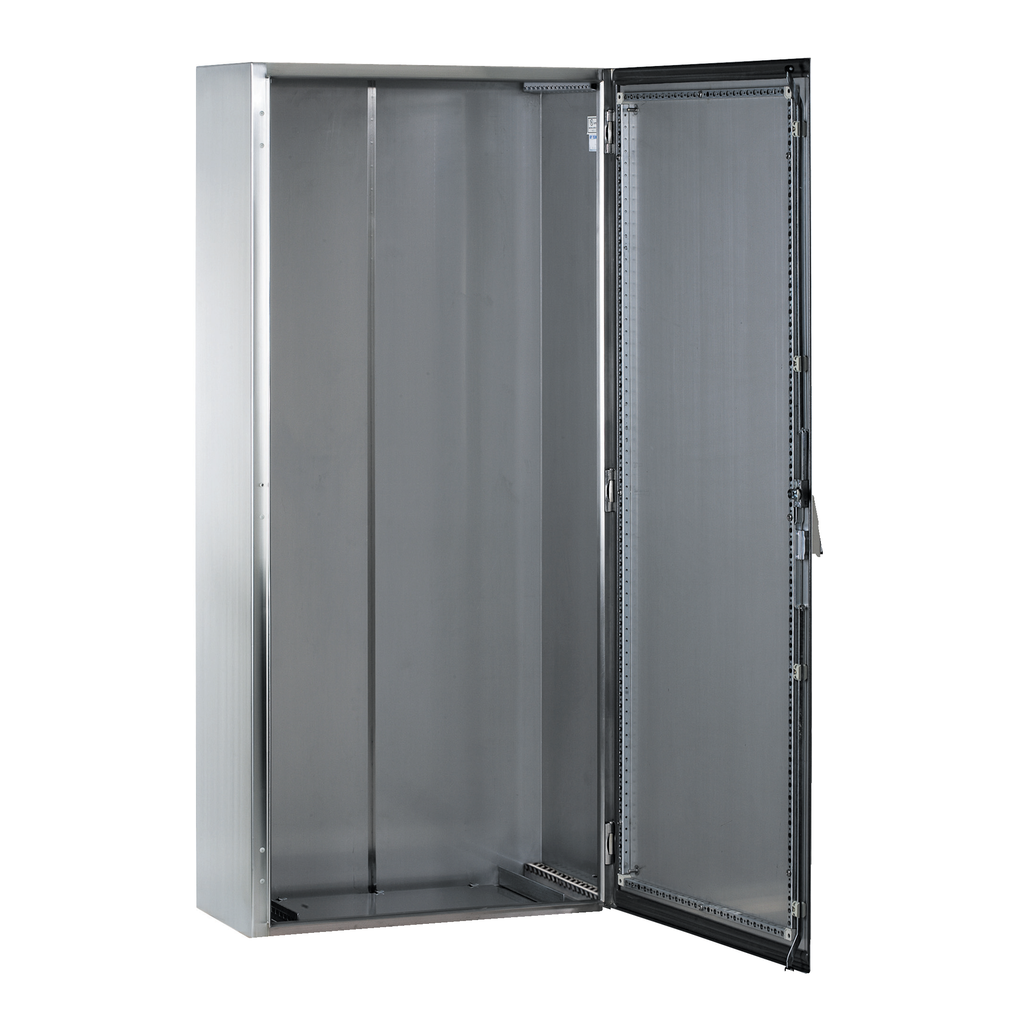 NSYSMX141030 – SMX 304L stainless monobloc enclosure, H1400xW1000xD300mm, Scotch Brite® finish.