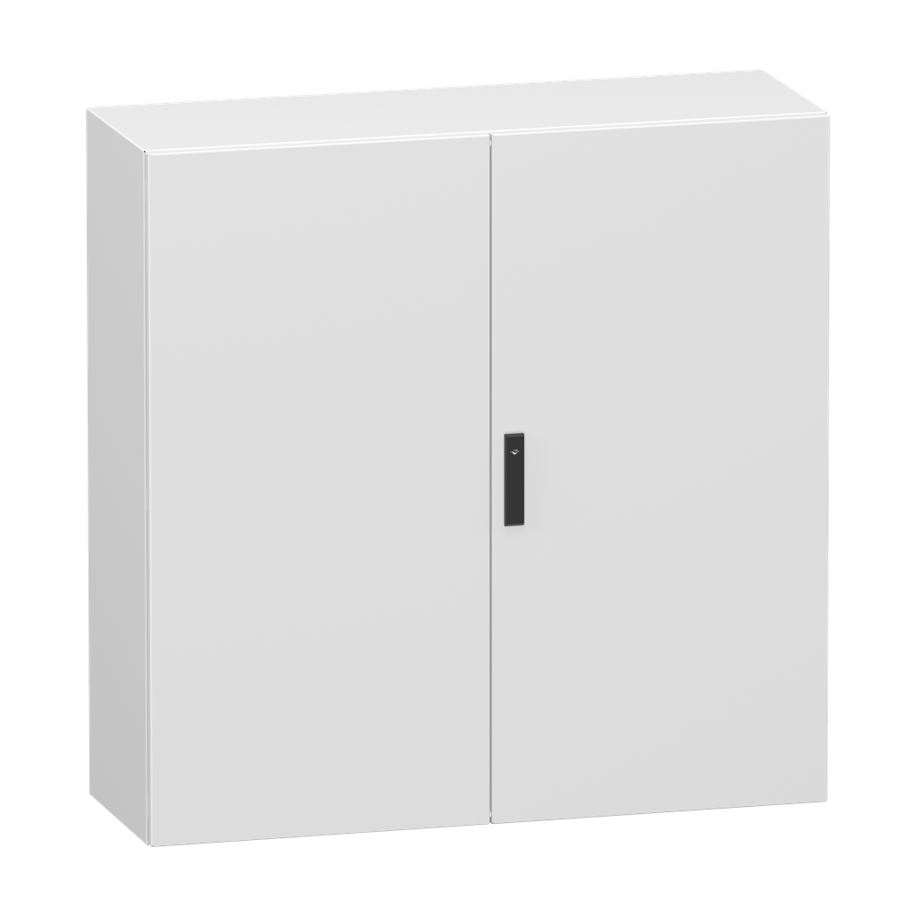 NSYCRN1212400D – Double plain steel door, PanelSeT CRN, without mounting plate, 1200x1200x400mm, IP55, IK10, RAL7035