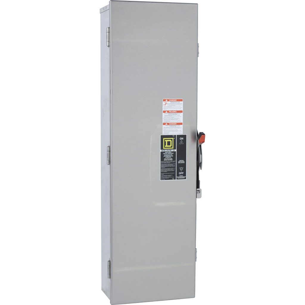 LA400DS – Circuit breaker enclosure, LA, 125A to 400A, 2 and 3 pole, NEMA 3/3R/4/4X/5, stainless steel