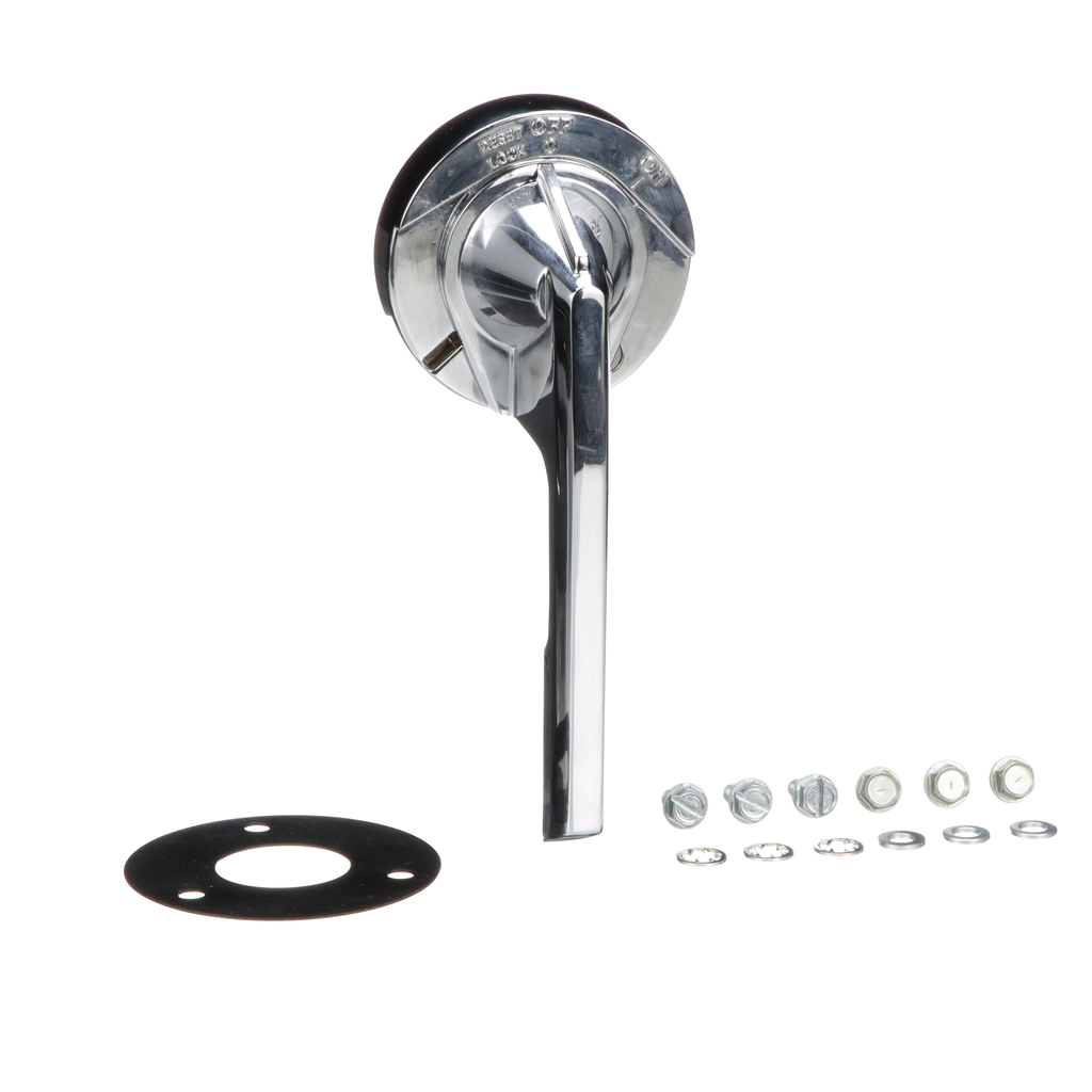 9421LC46 – Circuit breaker accessory, PowerPacT B/H/J/L, handle assembly, rotary, 6 inch, 125A to 300A, NEMA 3/4/4X, chrome plated