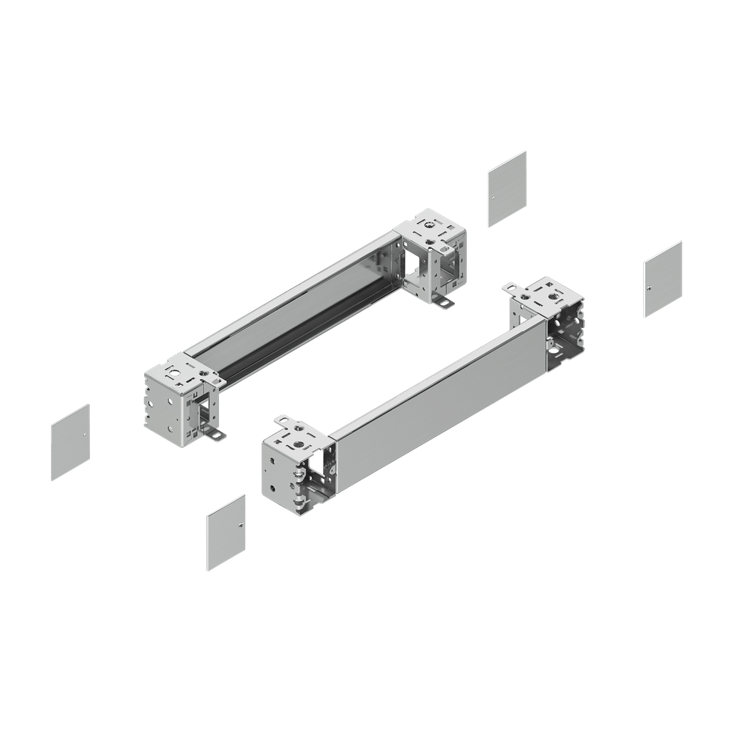 NSYSPFX12100H – PanelSeT – plain front panel plinth W1200 H100 stainless steel 316L