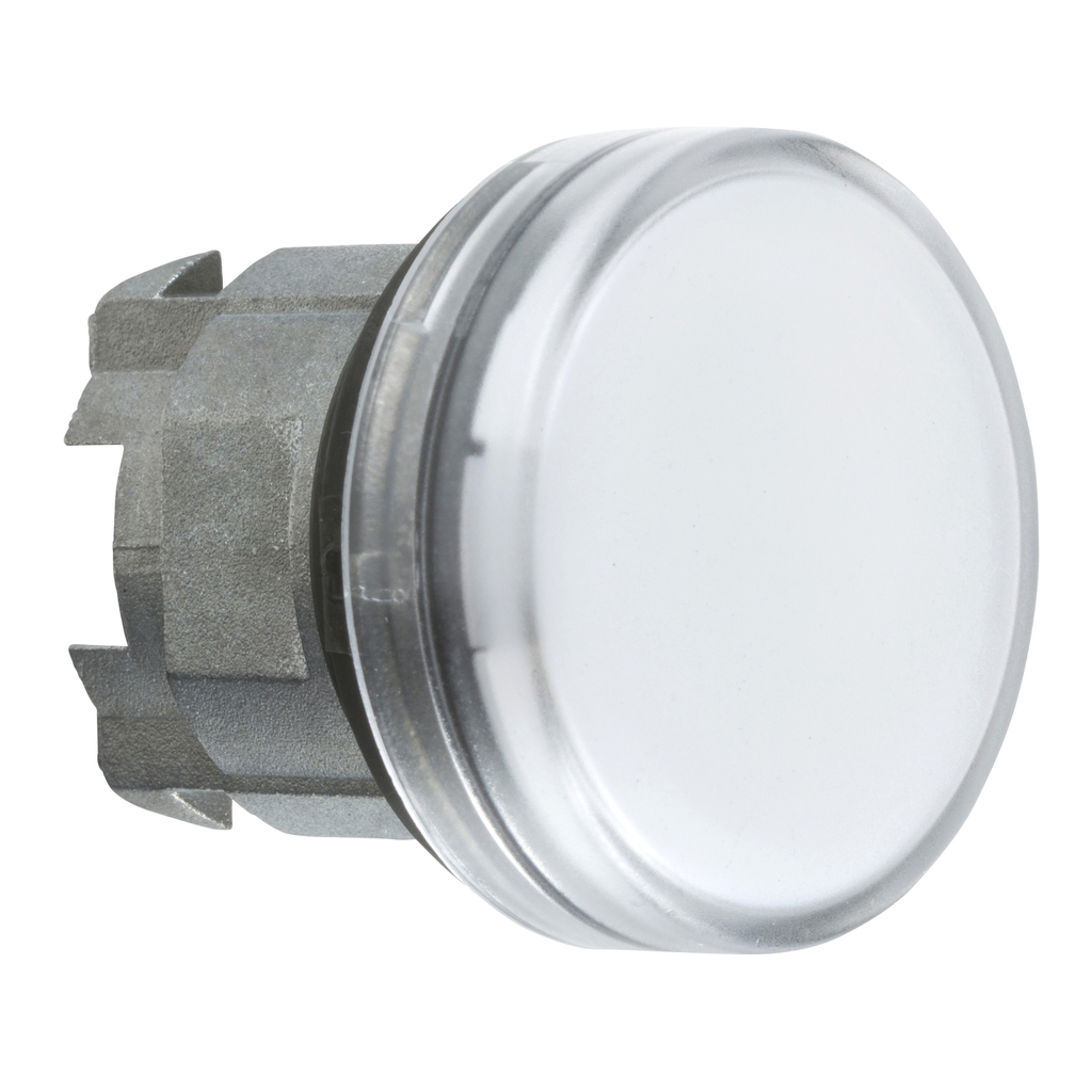 Mayer-DDS-Head for pilot light, Harmony XB4, white Ø22 mm grooved lens BA9s bulb-1