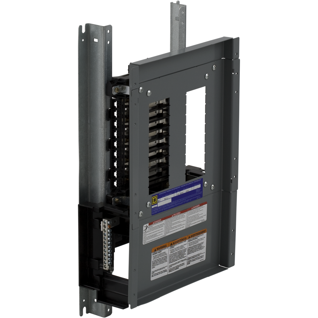NQ18L1C14 – Panelboard interior, NQ, main lugs, 100A, Cu bus, 18 pole spaces, 1 phase, 3 wire, 240 VAC, 48 VDC, 14 in