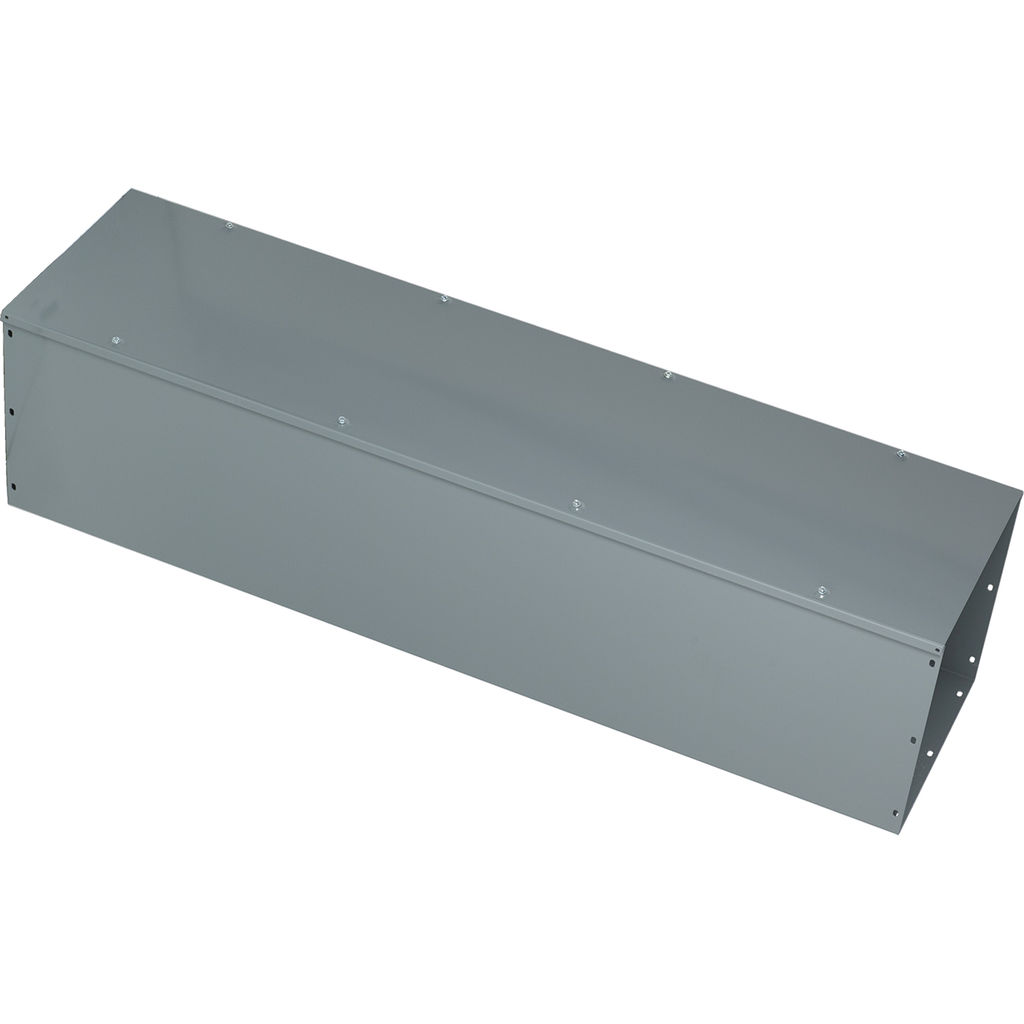 Mayer-DDS-Wireway, Square-Duct, 12 inch by 12 inch, 4 feet long, hinged cover, N1 paint, NEMA 1-1