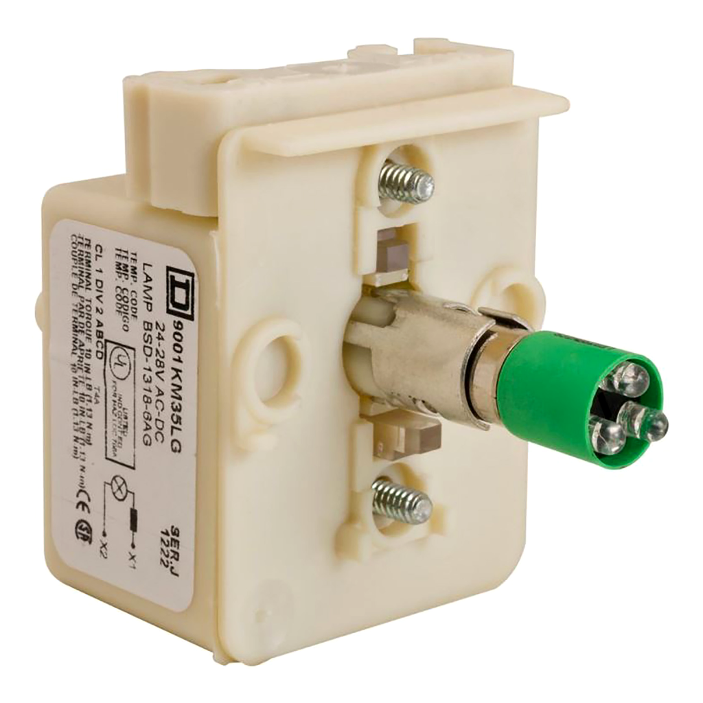 9001KM35LG – Light module, light block, Harmony 9001K, Harmony 9001SK, Harmony 9001SK, 30mm, LED green, 24…28V
