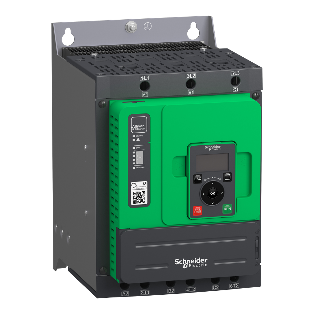 ATS480D88Y – Soft starter, Altistart 480, 88A, 208 to 690V AC, control supply 110 to 230V AC