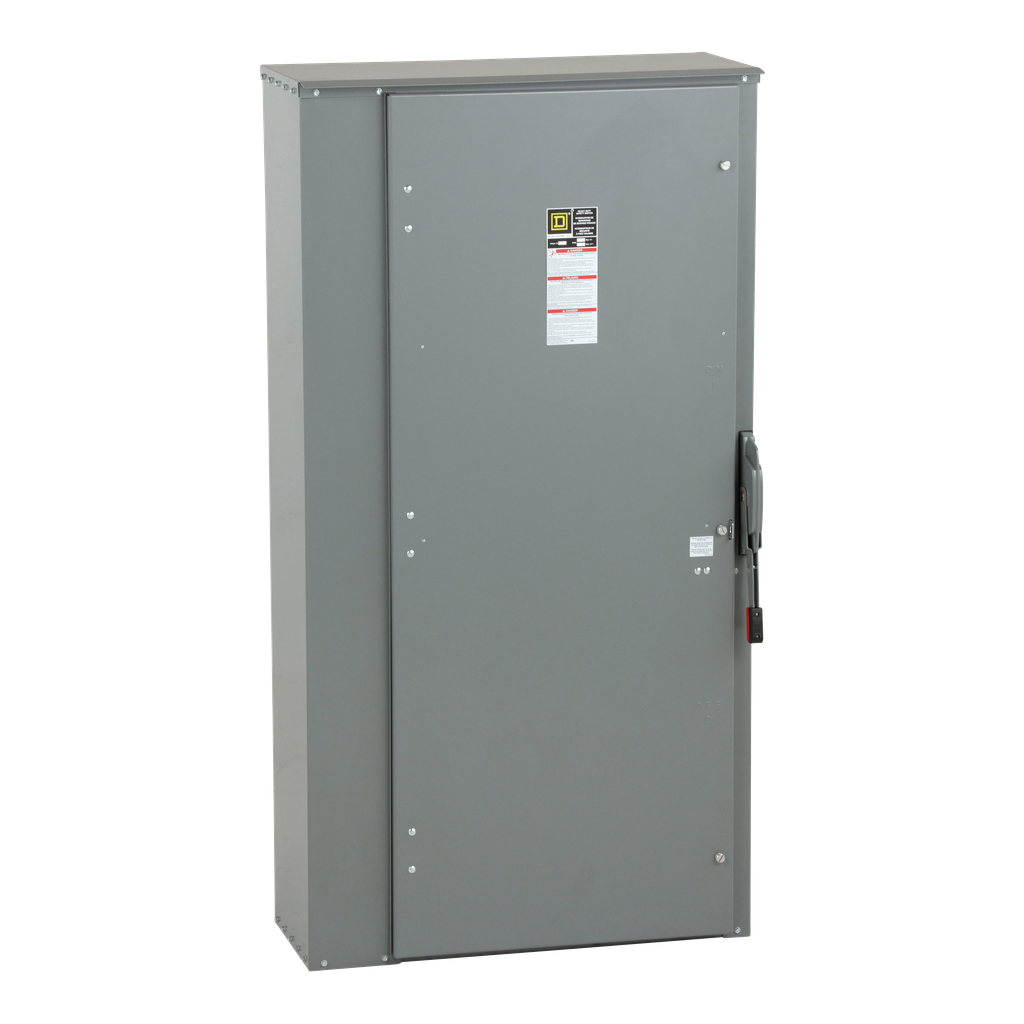 H227NR – Safety switch, heavy duty, fusible, 800A, 3 wire, 2 pole, 1 neutral, 50hp, 240VAC/250VDC, NEMA 3R