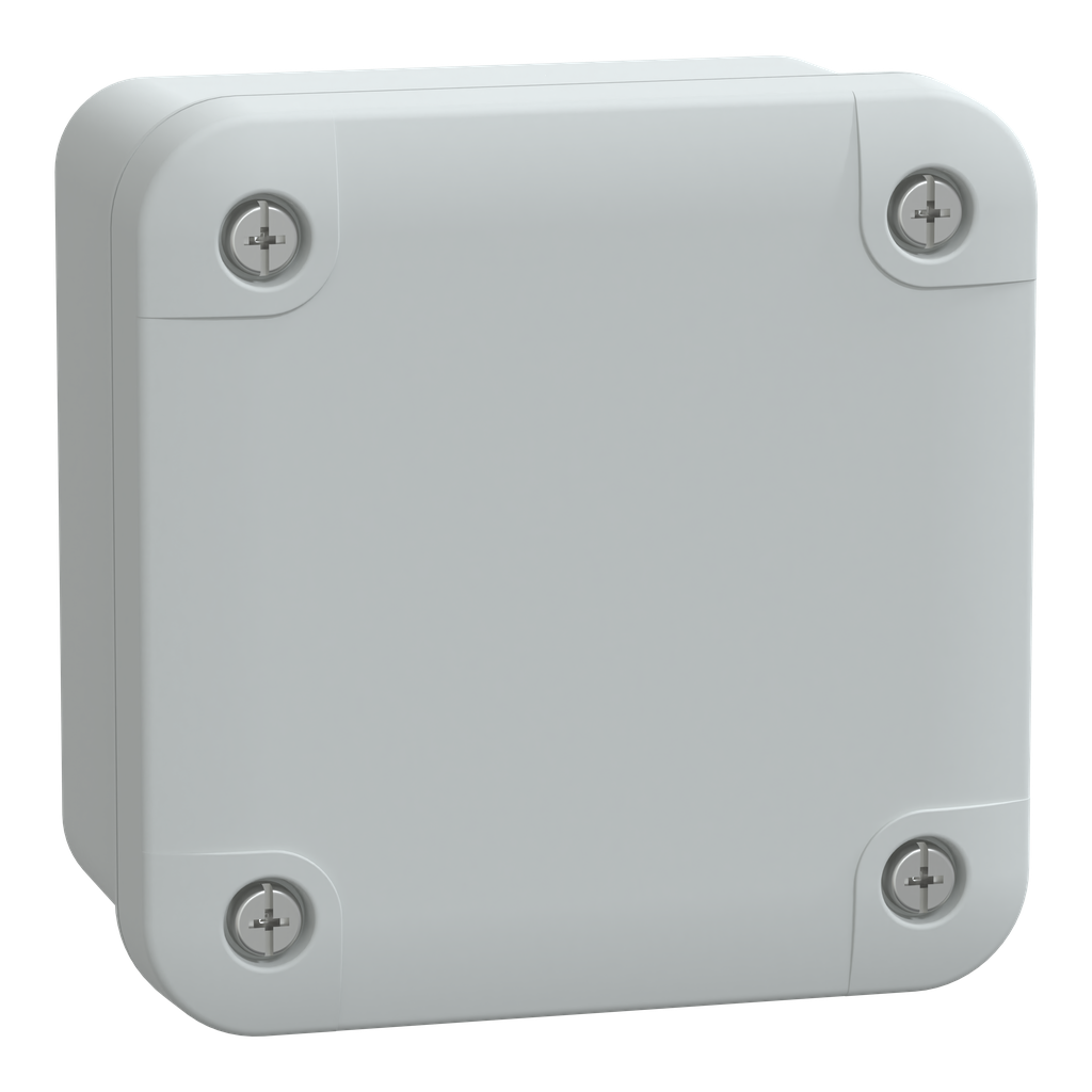 NSYTBS885 – ABS box IP66 IK07 RAL7035 Int.H80W80D65 Ext.H89W89D51 Opaque cover H10