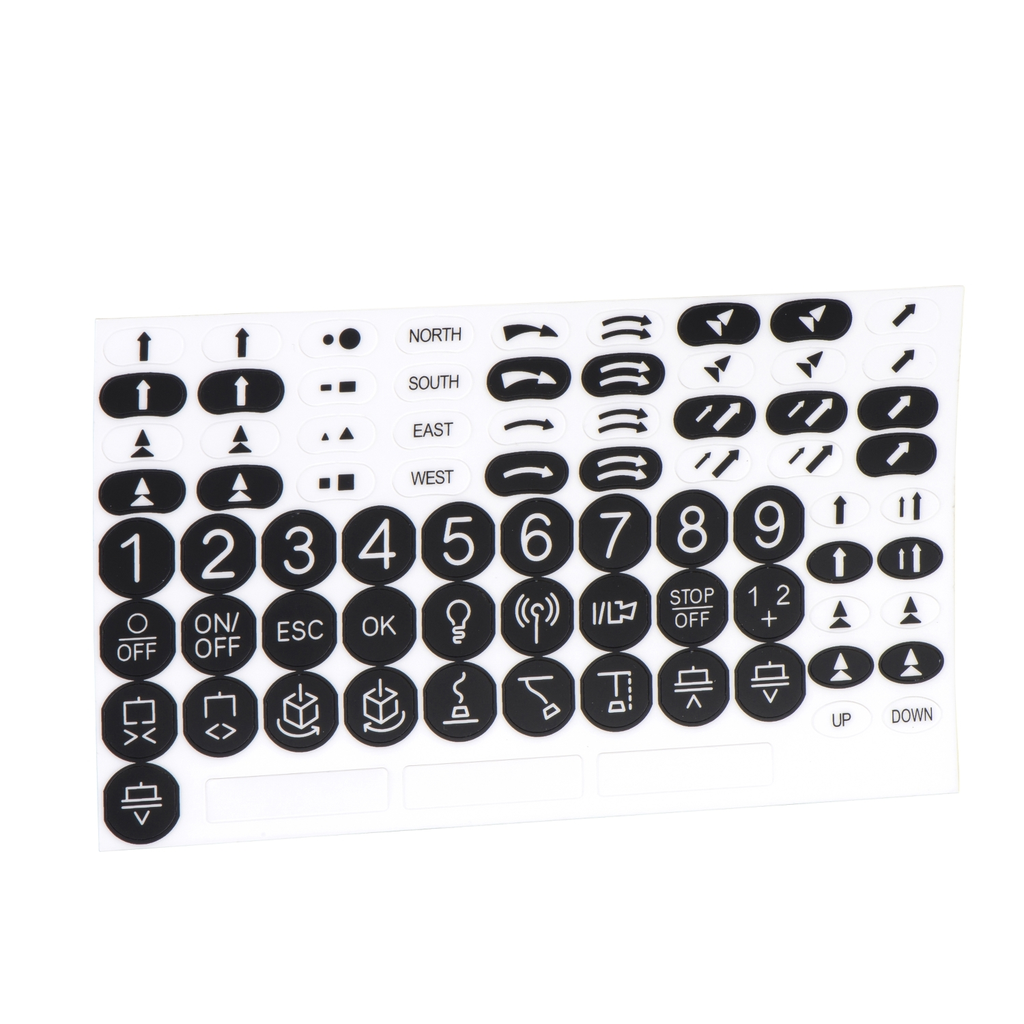 Mayer-DDS-kit of adhesive labels for remote device, Harmony eXLhoist, standard, black and white-1