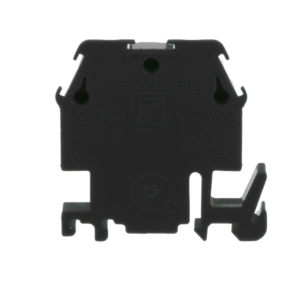 Mayer-DDS-Terminal block, Linergy, box lug connector, black colored block, 60A, 600V-2
