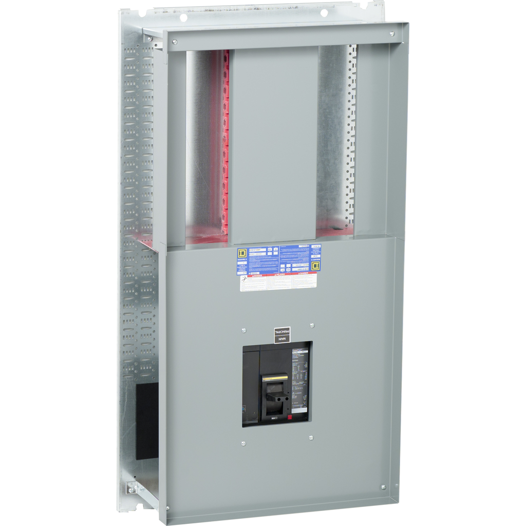 HCJ18736MP – Interior, I-Line Panelboard, HCJ, 600A, w/main breaker, 36in CB space, for 32in W x 73in H x 9.5in D box, Al bus