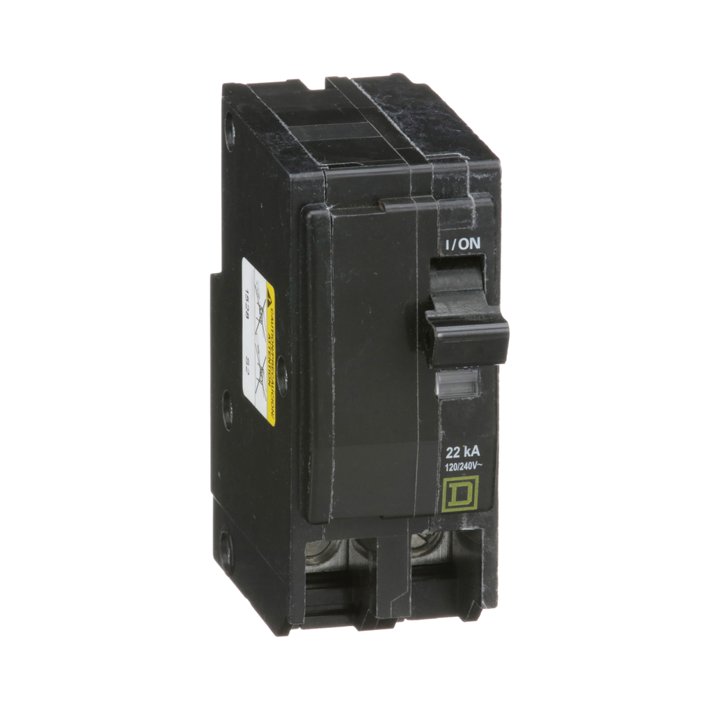 QO225VH – Mini circuit breaker, QO, 25A, 2 pole, 120/240VAC, 22kA, plug in